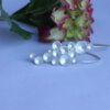 Bubble oorbellen in zilver