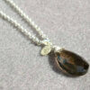 Collier met peervormige edelsteen - Afbeelding 4