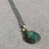 Collier met peervormige edelsteen - Afbeelding 7