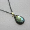 Collier met peervormige edelsteen - Afbeelding 11