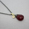 Collier met peervormige edelsteen - Afbeelding 13