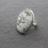 Zilveren ring met mosagaat