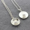collier met zilveren hanger met maansteen