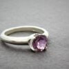 zilveren ring met amethist