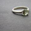 zilveren ring met groene amethist