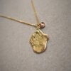 Geelgouden Splash hanger met korund - Afbeelding 3