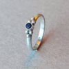Zilveren ring met saffier