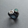 Zilveren set met chalcedoon - Afbeelding 3