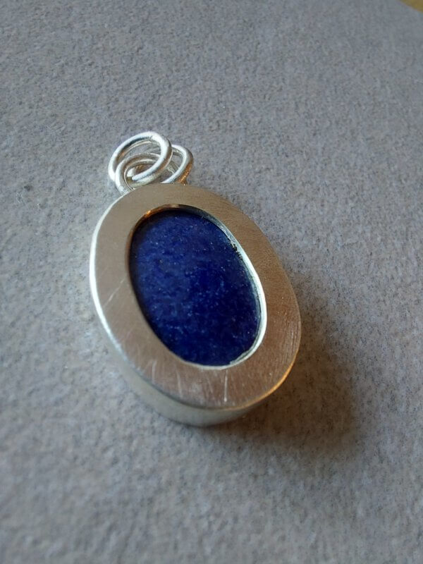 Zilveren hanger met Lapis Lazuli - Afbeelding 4