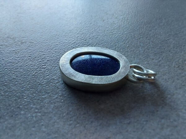 Zilveren hanger met Lapis Lazuli - Afbeelding 3