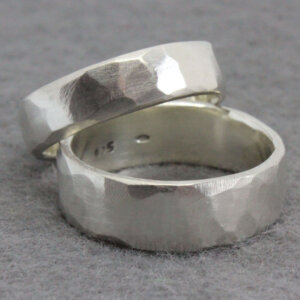 robuuste zilveren heren ring